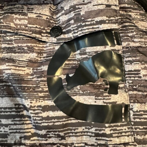 Ecko Unlimited Vest Mens XL Gray Camo Hooded Puffer Sleeveless Zip - Picture 6 of 10